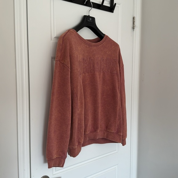 JORDACHE Pink Tie Dye Logo Sweater Sweatshirt in XL - Picture 8 of 9